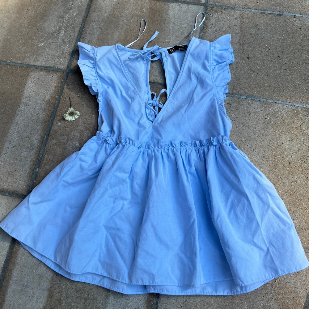 Charming Light Blue Top